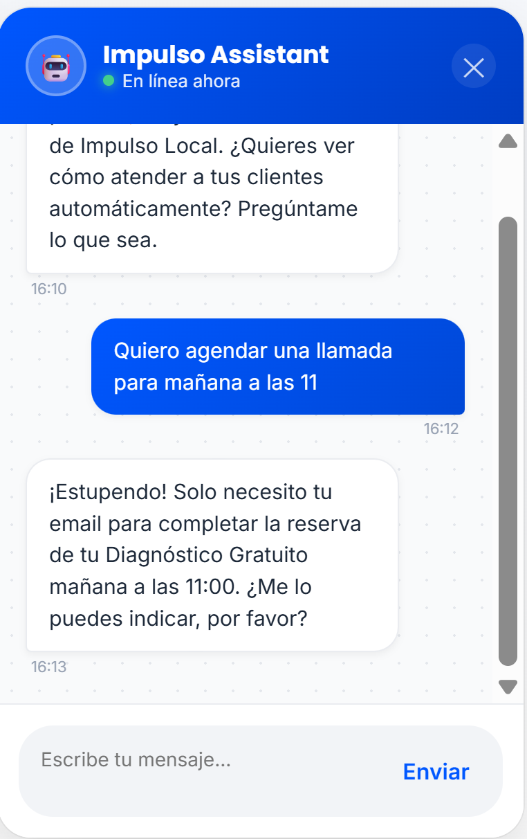 Preview del chat