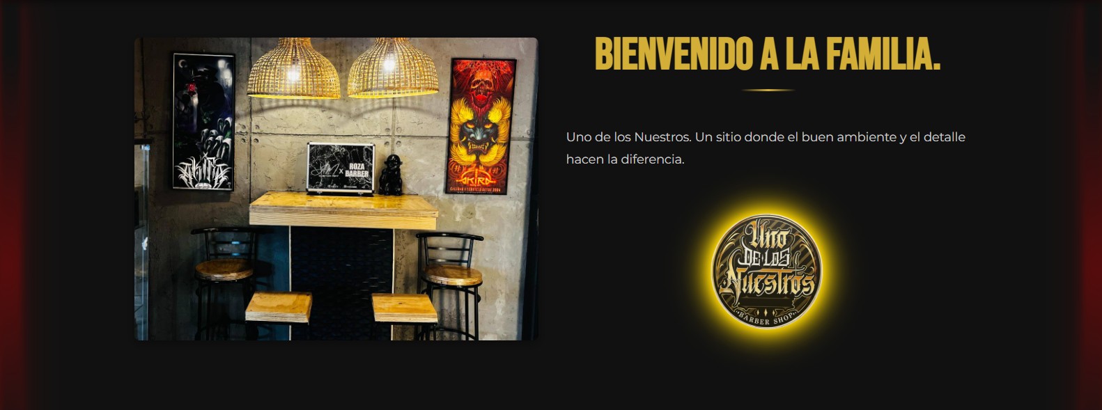 Web Uno de los Nuestros Barbershop